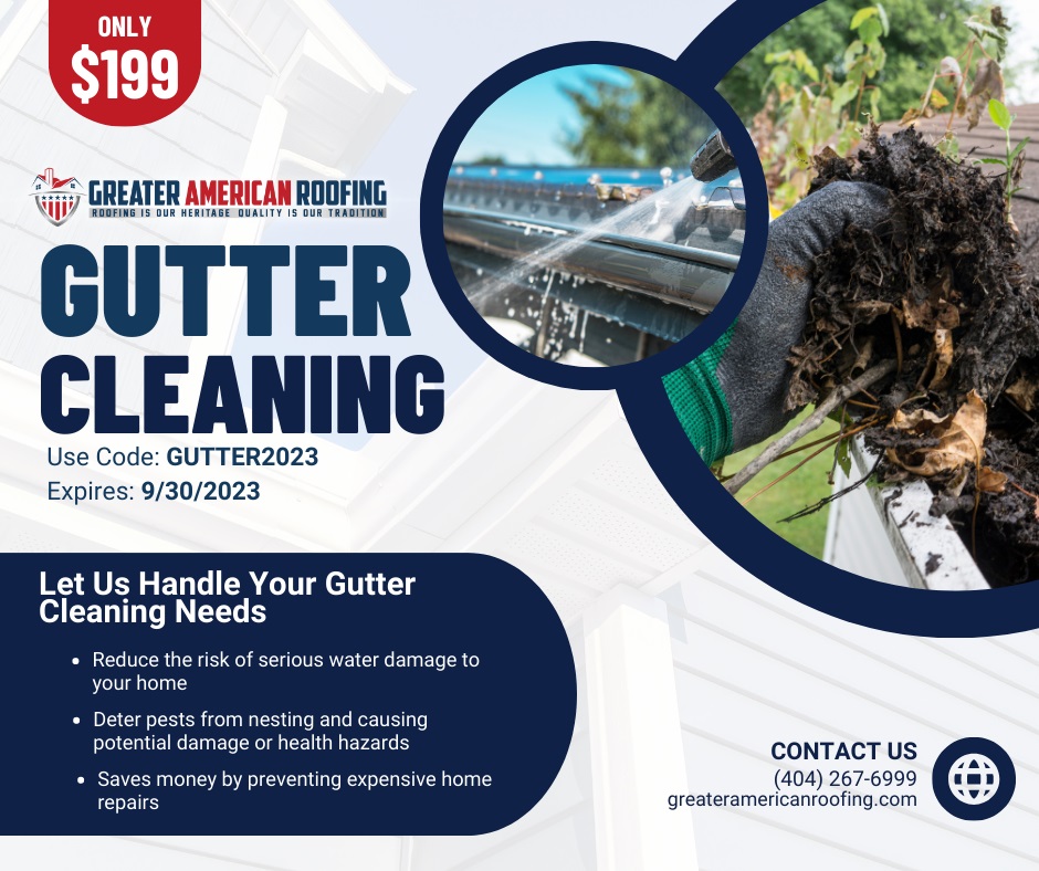 Greater American Roofing Gutter Cleaning Promo (September 2023 Promo)